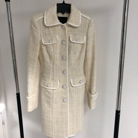 Belted Trench Coat -cream - Picture 4 of 4